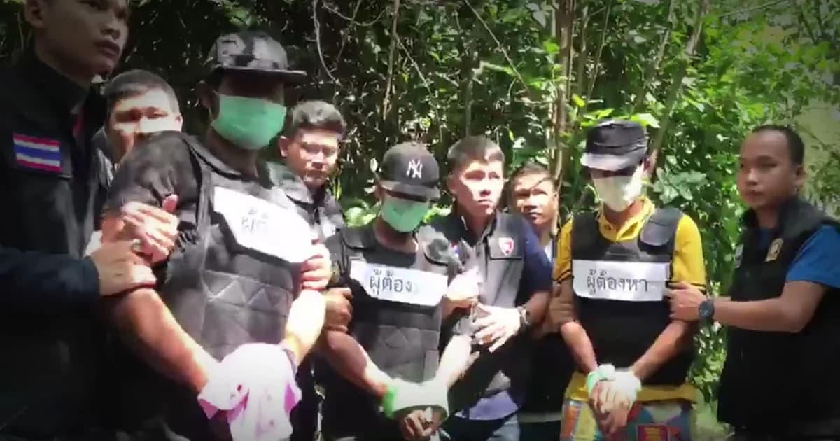 รวบ 5 คนร้ายฆ่าโหด มัดมือมัดเท้าลุงวัย 56 ปี