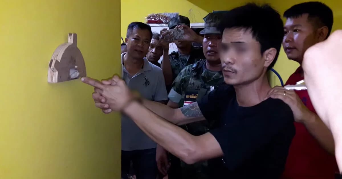 บุกค้นตำหนักพระแม่อุมากาลี รวบ ‘ลูกชาย’ ค้าไอซ์ ยึดของกลางอื้อ