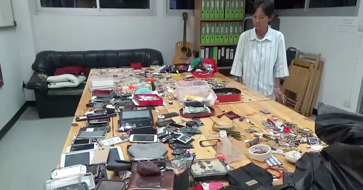 โจรผัวเมียแสบ! ตระเวนงัดบ้านนับร้อยหลัง ยึดของกลางได้กว่า 1,000 ชิ้น