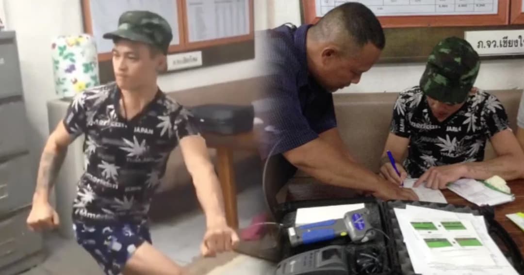 หนุ่มเชียงใหม่งัดไม้เด็ด รำมวยจีนโชว์ตำรวจหลังถูกจับเมาเเล้วขับ