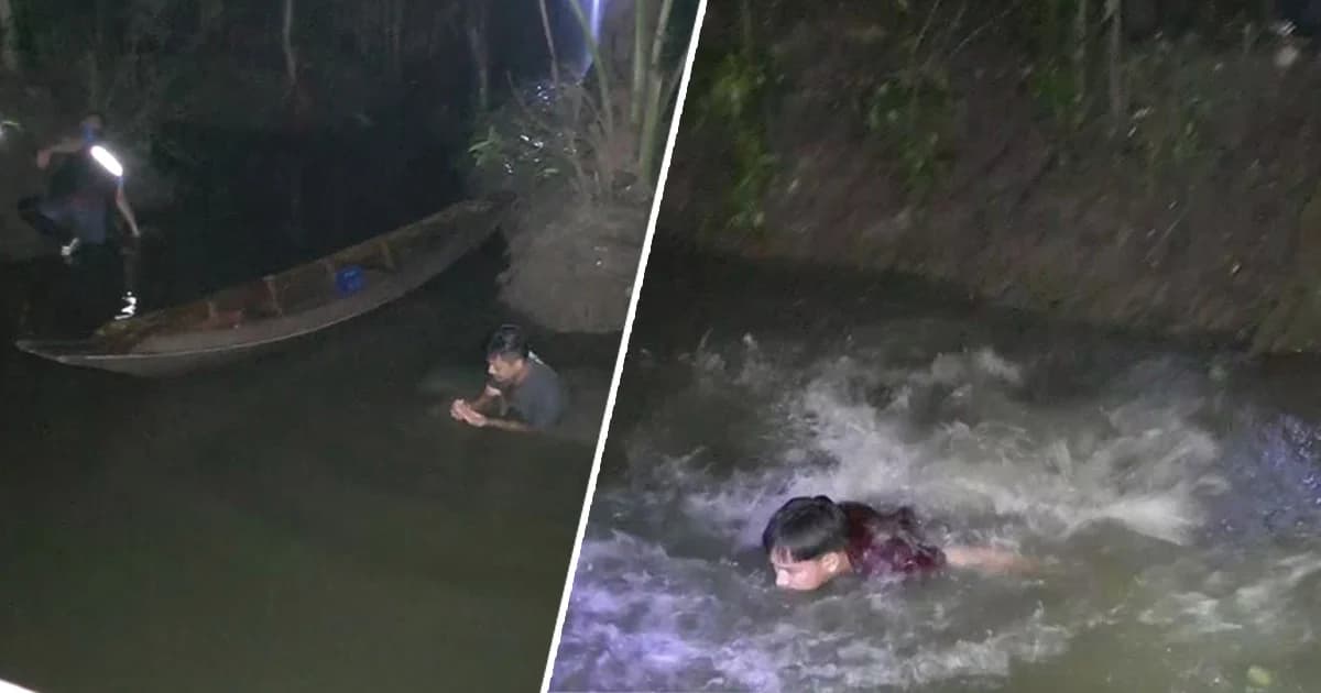 ทำไปได้! บุกรวบนักพนันไฮโลอัมพวา แกล้งนอนหลับ เรือล่ม-ว่ายน้ำ-โดนผึ้งต่อยหนีทุลักทุเล