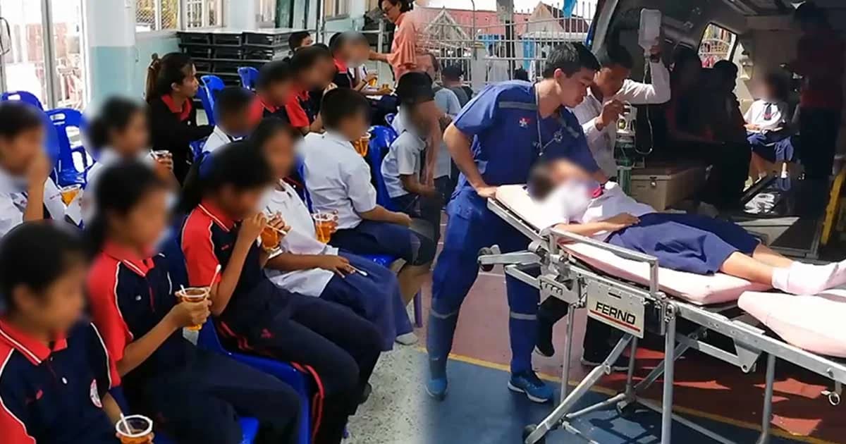 นักเรียน รร.เอกชนในจันทบุรี ท้องเสียรุนแรงกว่า 100 คน จนท.เข้าช่วยอุตลุด
