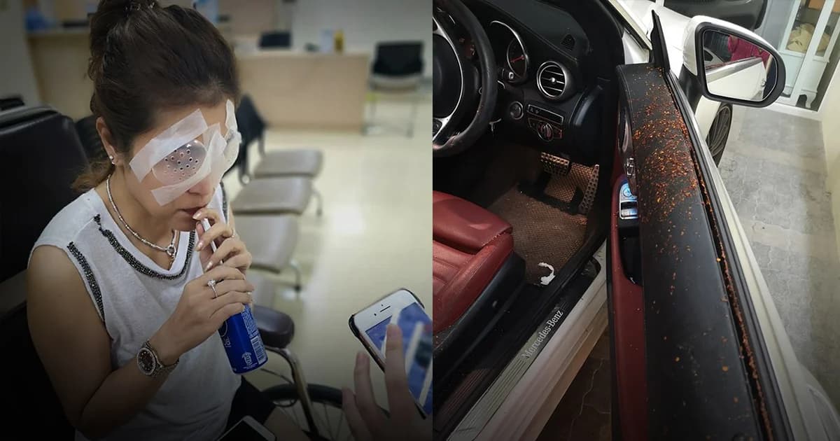 ได้ตัวมือสาดพริกป่นสาวเบนซ์ อ้างคนจ้างบอกต้องสั่งสอนคนไม่ดี