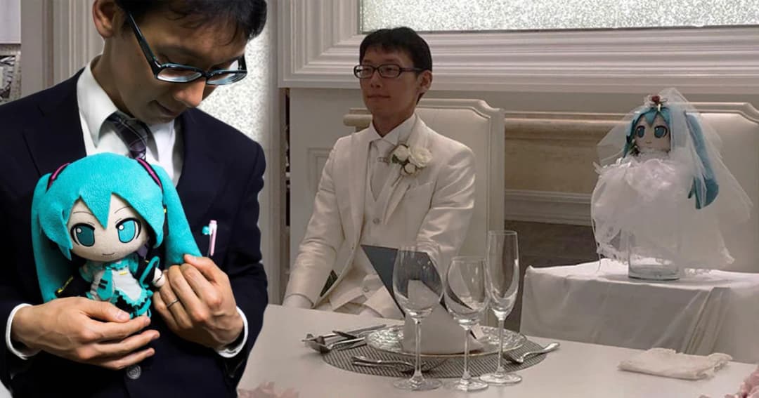 หนุ่มญี่ปุ่นวัย 35 แต่งงานกับการ์ตูน 3 มิติ