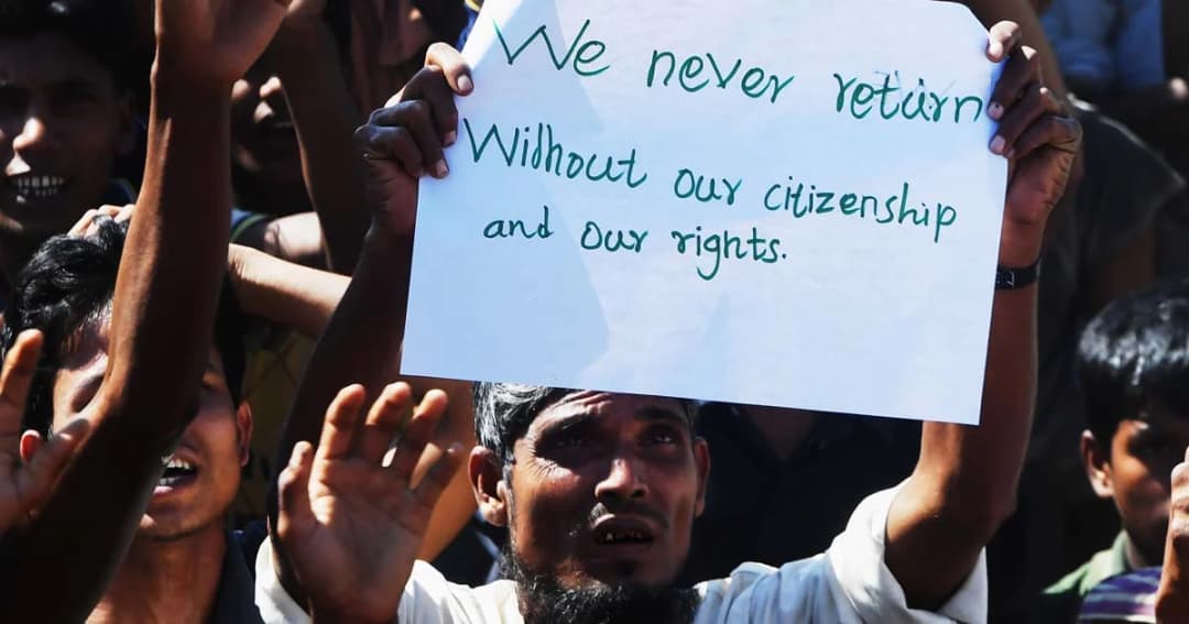 โรฮีนจานับพันในบังกลาเทศ ร่ำไห้ประท้วง “ไม่กลับเมียนมา”