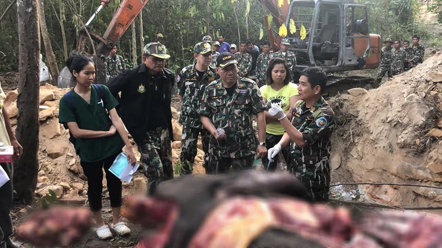 ช้างป่าถูกยิงตายในเขตเขาพนมดงรัก กล้องดักถ่ายบันทึกภาพชายสวมชุดทหาร สะพานปืน และGPS