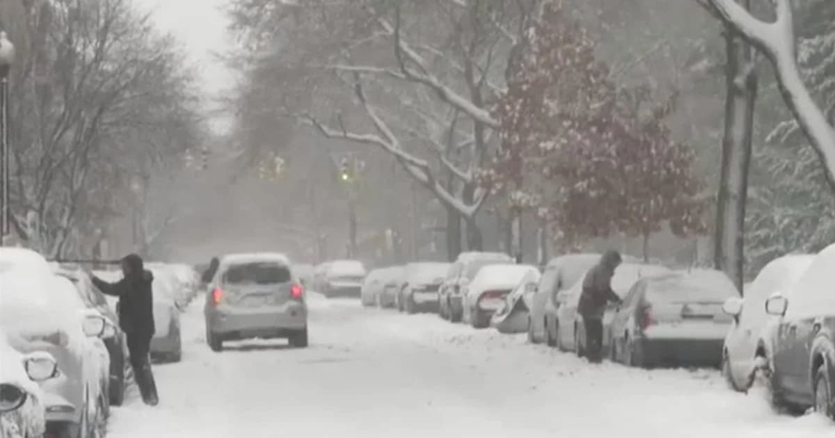 สหรัฐพายุฤดูหนาวแผลงฤทธิ์ หิมะขาวโพลนหลายพื้นที่ หยุดสัญจรชั่วคราว