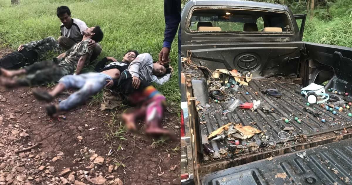 ชุดเฝ้าระวังจุดระเบิดปิงปองไล่ช้าง พลาดชนวนหลุดบึ้มใส่ เจ็บหนัก 4 คน