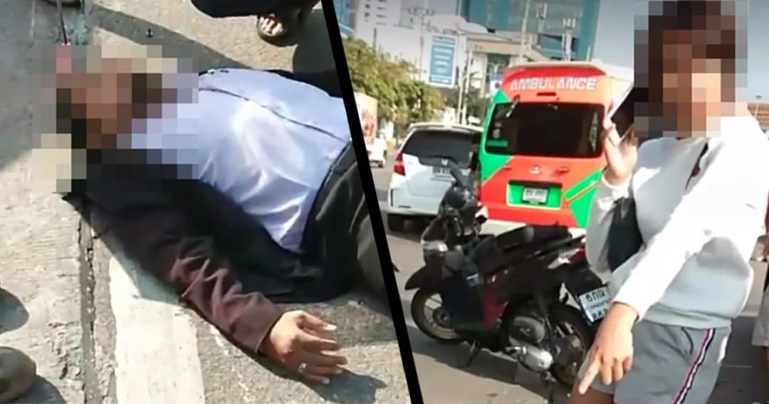 สาวเปิดประตูรถกะทันหัน ทำคนขี่ จยย. เจ็บ ! ด่า “แอคติ้งตาย” อ้าง “เรียนฟิสิกส์มา”