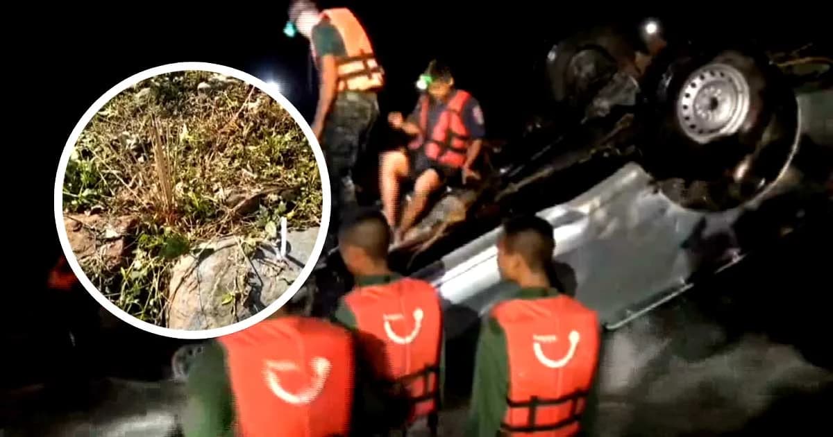 ยังไม่พบพ่อเฒ่าเมืองคอน ขับกระบะถูกน้ำป่าพัดตกคลอง ญาติจุดธูปขอเจ้าที่ให้พบตัว