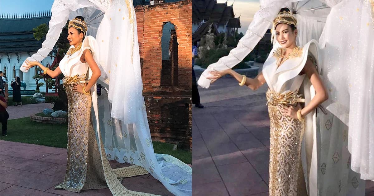 “นิ้ง” พร้อมลุย ! เปิดตัว ชุดประจำชาติไทยในชุดช้างคู่แผ่นดิน