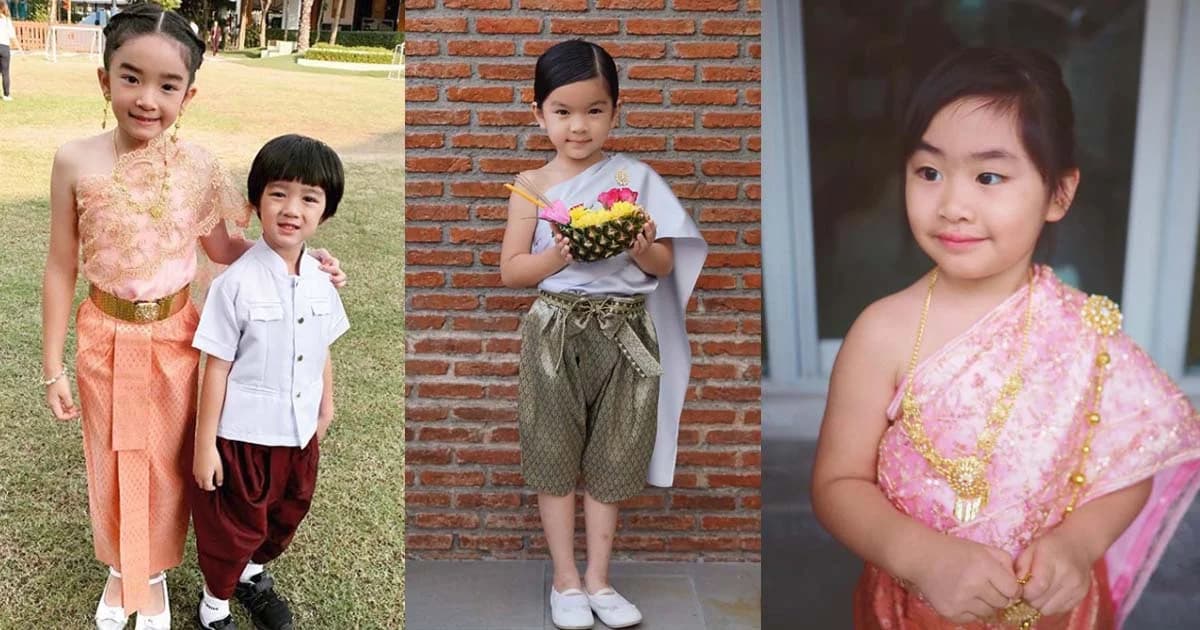 ลูกดาราแปลงโฉมเป็น “หนูน้อยนพมาศ” ชวนลอยกระทง