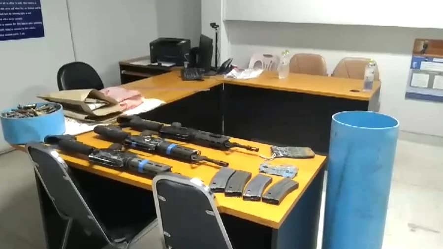 พบอาวุธสงคราม ยัดท่อพีวีซี