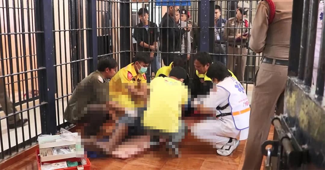 ผู้ต้องหา ยิงม่ายสาวใหญ่ดับ ผูกคอตายในห้องขังโรงพัก