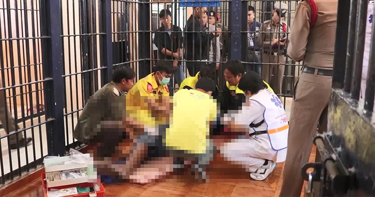 ผู้ต้องหา ยิงม่ายสาวใหญ่ดับ ผูกคอตายในห้องขังโรงพัก