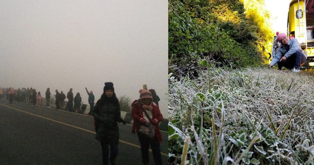 ยะเยือก! ยอดดอยอินทนนท์ยังหนาวจัด เหมยขาบอวดโฉมวันที่สอง อุตุเตือนใต้ฝนตก 60-70%