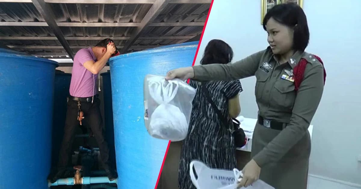 กู้ภาพวงจรปิดสำเร็จ! ใกล้รู้ตัวมือหย่อน ‘ถุงอึ’ ในถุงเก็บน้ำคอนโดฯ