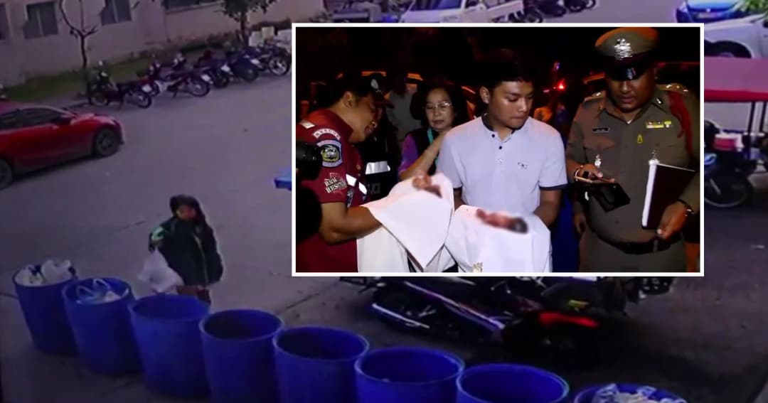 วงจรปิดชัด! เร่งหาตัวแม่ใจยักษ์ รีดลูกแฝดทิ้งถังขยะ กลางหมู่บ้านเอื้ออาทรย่านบางปู