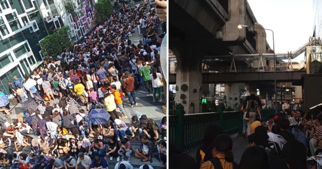 หน้าสยามดิสฯ แน่นข้ามคืน! แฟนคลับวง BLACKPINK แห่รอซื้อบัตรคอนเสิร์ต