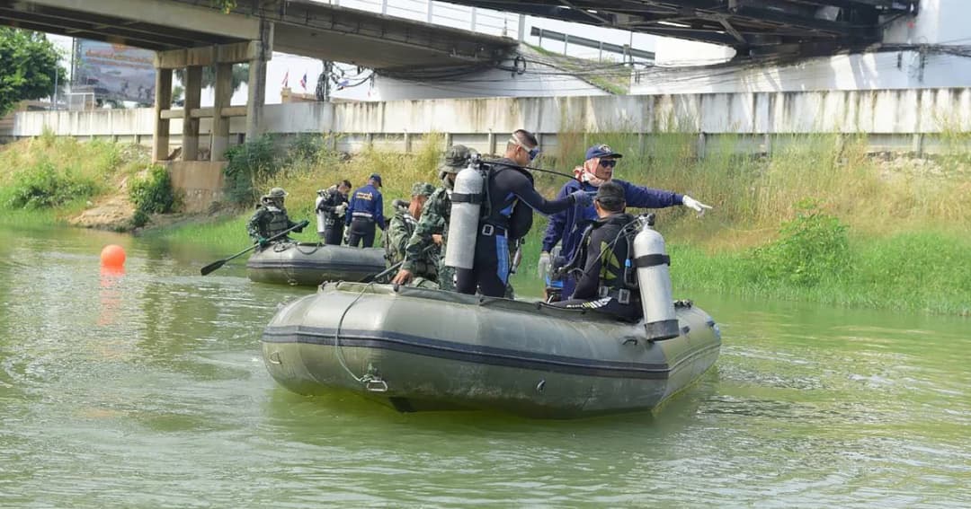 พบแล้ว ระเบิด 7 ลูกสมัยสงครามโลก ใต้สะพานจุฬาลงกรณ์