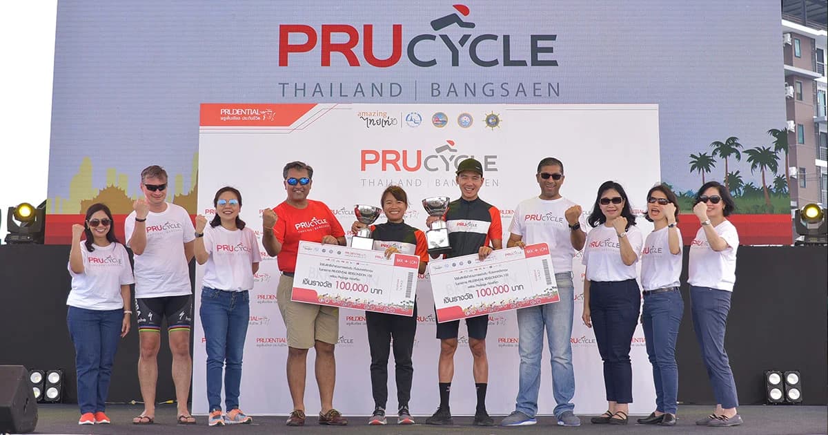 “PRUcycle Thailand Bangsaen 2018” ส่ง 2 แชมป์ ปั่นไกลถึงกรุงลอนดอน ประเทศอังกฤษ