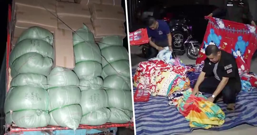 จับรถบรรทุกขนสินค้าตลาดโรงเกลือ ขณะนำส่งลูกค้า มูลค่ากว่า 10 ล้าน