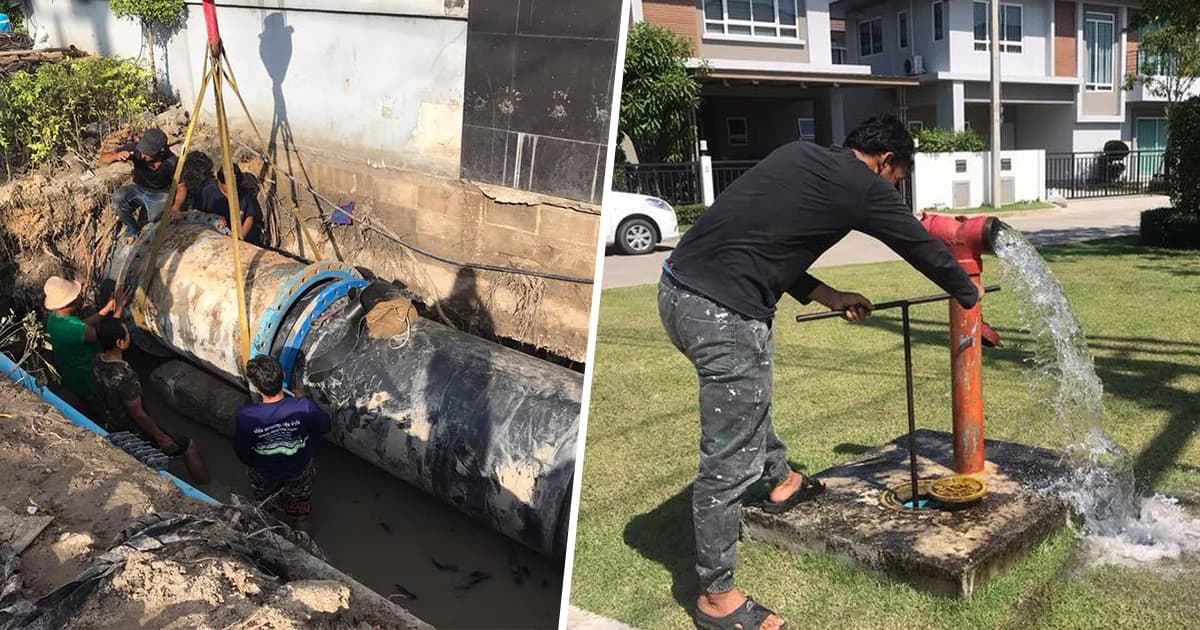 ชาวรังสิตเดือดร้อน! น้ำไม่ไหลนาน 3 วัน จนท.เร่งซ่อมท่อเมนประปา