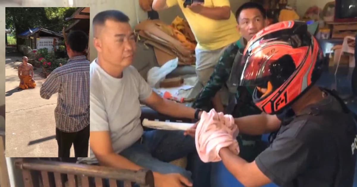 พระลูกวัดอ้างเจรจาเจ้าอาวาสวัย 91 ปีไม่ลงตัวเลยใช้มีดแทง