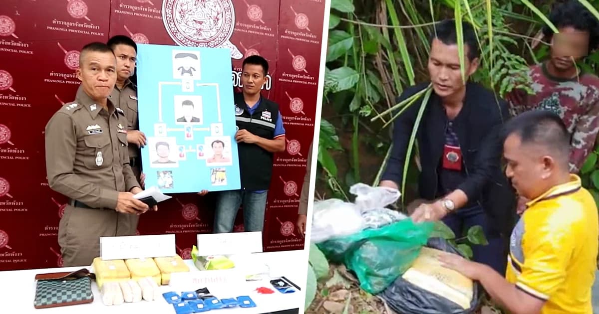 ขยายผลจับกุมเครือข่ายค้ายาเสพติดรายใหญ่ จ.พังงา ยึดยาบ้า 8 หมื่นเม็ด ไอซ์ 2 กก.