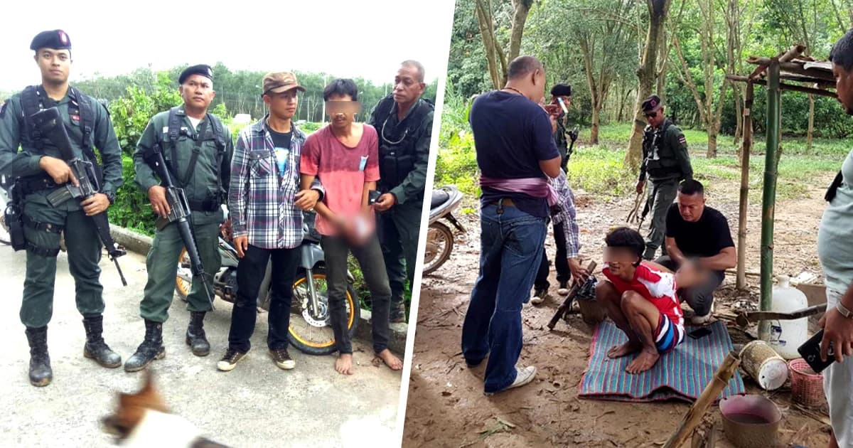 ตชด.สะเดา ลุยกวาดล้างยาเสพติด วันเดียวจับ 4 ราย ยึดยาบ้า-กัญชา