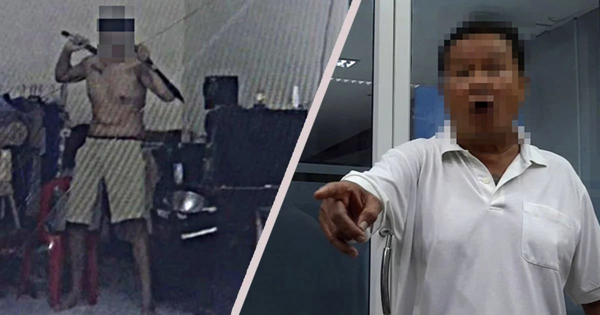 พ่อลูกทะเลาะเดือด ! ลูกชายถือดาบคู่เข้าสู้ ถูกพ่อยิง เจ็บสาหัส