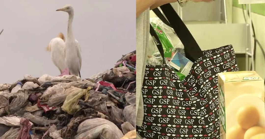 เผยคนไทยทิ้งถุงพลาสติก 123 ล้านใบต่อวัน จ่องดเเจกในห้างถาวร