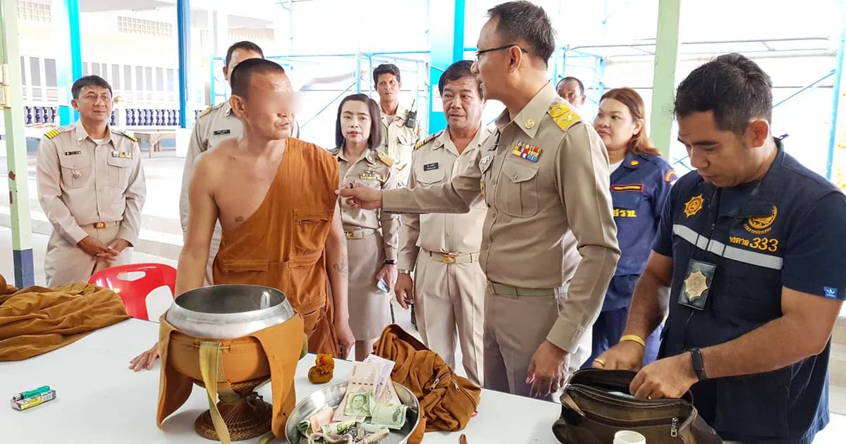 จับพระปลอมเรี่ยไรเงิน สำนึกผิด ขอบคุณชาวบ้านให้เงินซื้อยาบ้าเสพ