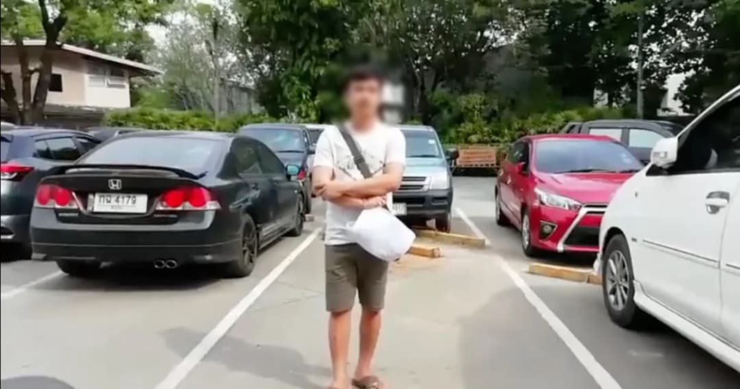 หนุ่มโวยวนหาที่จอดรถ 6 รอบ แต่พบคนยืนจองใน รพ.ลำปาง อ้างมา 2 คนจองได้