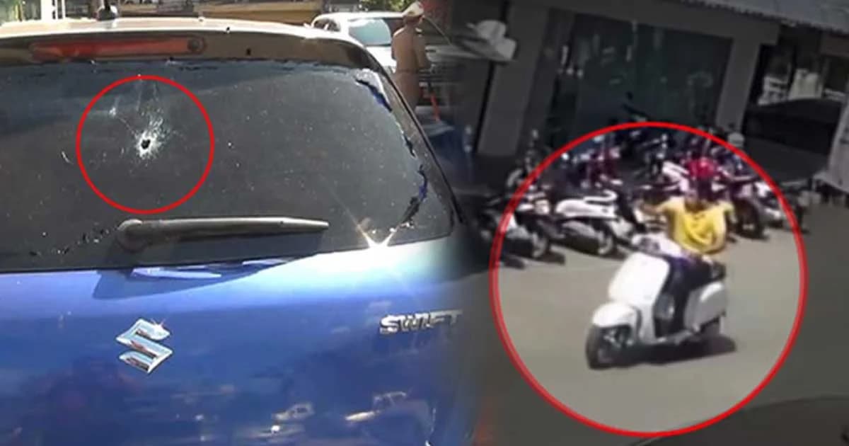 หนุ่มมือปืนไล่ยิงเก๋งคู่อริกลางเมืองแปดริ้ว ดอดเข้ามอบตัวแล้ว