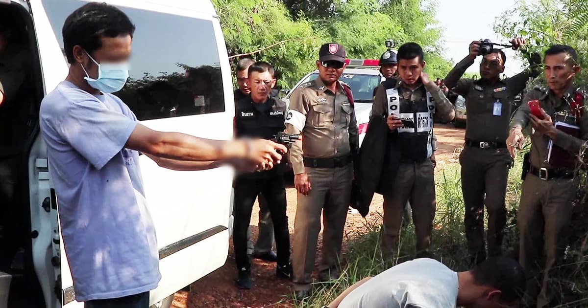 รวบพี่เขยโหด อุ้มฆ่ามัดมือเท้า-จ่อยิงหัวน้องเมียดับ ก่อนทิ้งศพข้างทาง