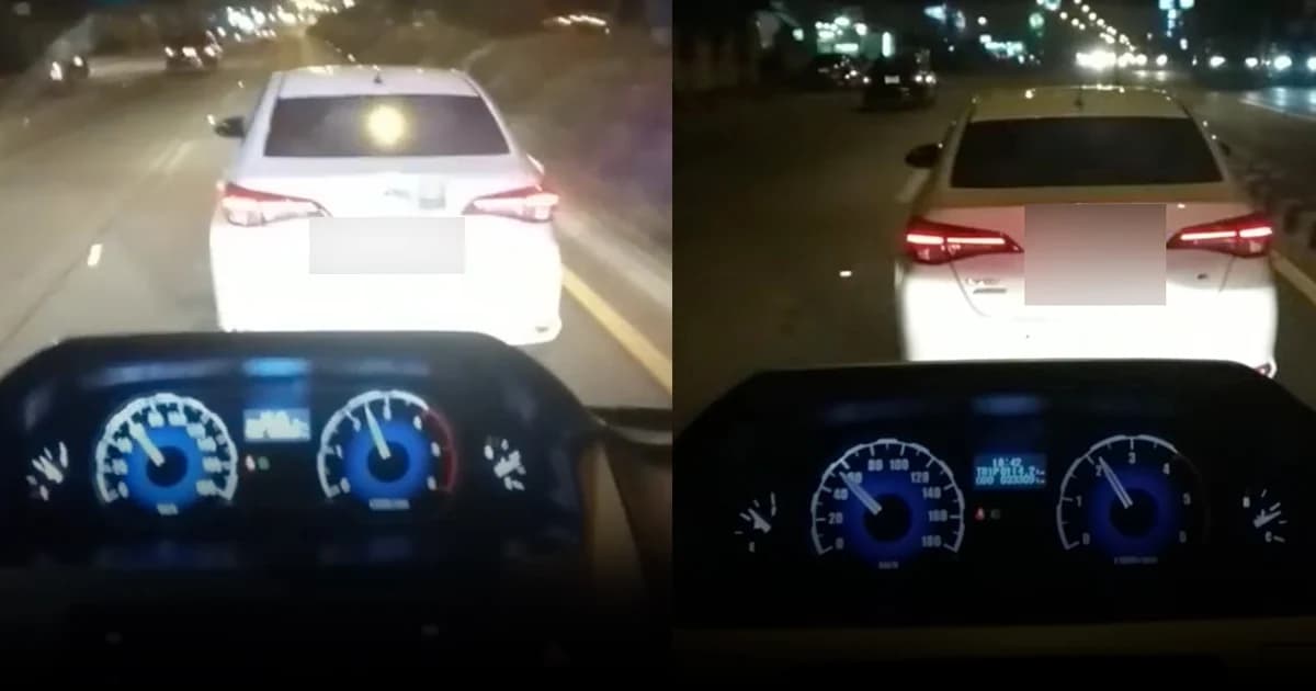 จวกยับ! เก๋งขาวไม่หลบรถฉุกเฉิน ถ.เชียงใหม่-หางดง สงสัยเปิดเพลงดังกว่าไซเรน