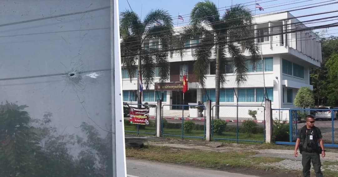 คนร้ายซุ่มยิงถล่มโรงพัก-ฐานปฎิบัติการ 3 จุด 3 อำเภอ พื้นที่ยะลา โชคดีไม่มีเจ็บ