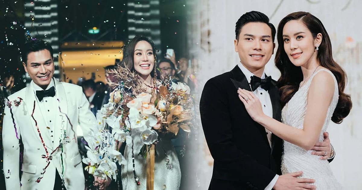 สุดอบอุ่น ! ขนมจีน-ไฮโซเคน ควงคู่เข้าประตูวิวาห์ สัญญาจะทำให้ทุกวันมีแต่ความสุข