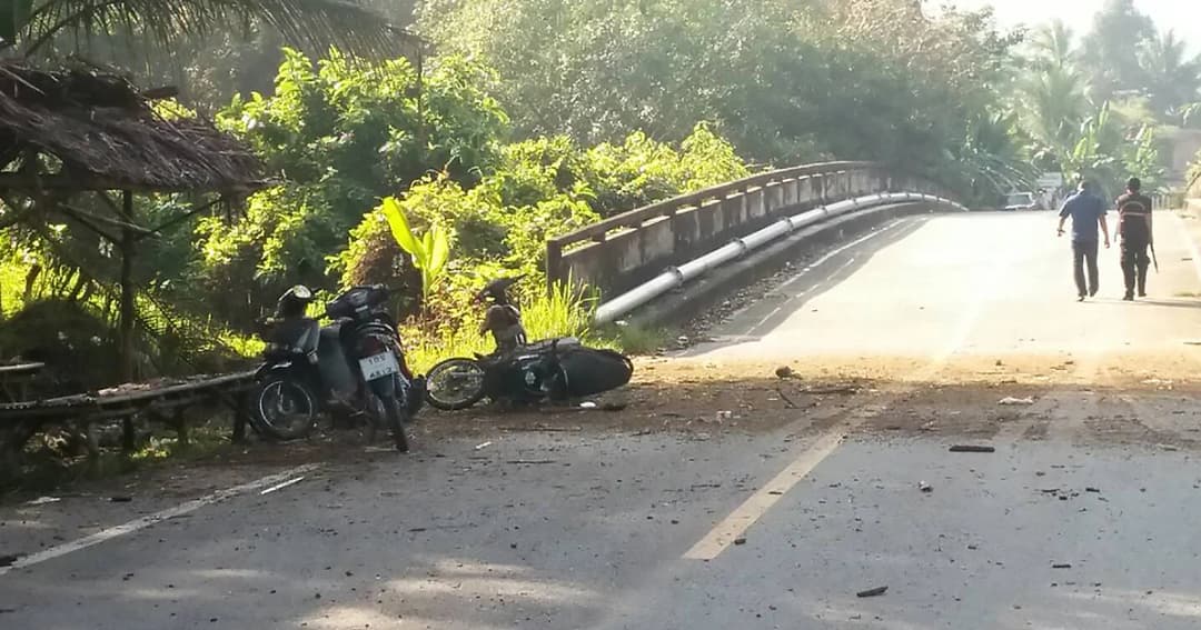 บึ้มยะลา! คนร้ายกดชนวนระเบิดหัวสะพาน จนท. เจ็บ 4 เชื่อฝีมือกลุ่มแนวร่วม