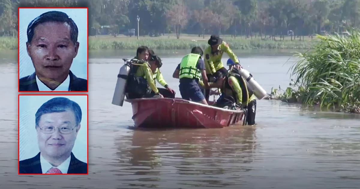 ไร้วี่แวว! 2 นทท.เกาหลี ถูกรถกอล์ฟชนท้าย จมหายแม่น้ำน่าน เร่งค้นหาต่อเนื่อง