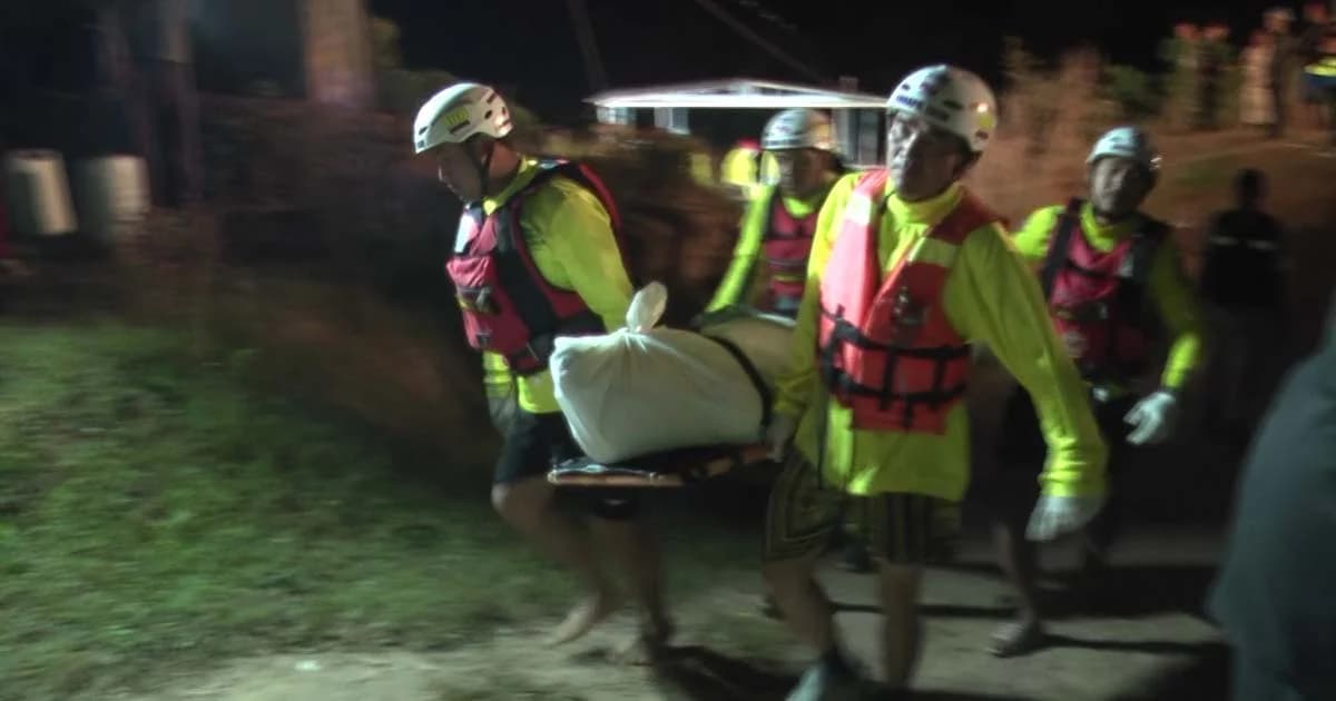 จบการค้นหา! พบแล้ว 2 ศพ นักท่องเที่ยวเกาหลีรถกอล์ฟชนท้ายตกแม่น้ำน่าน