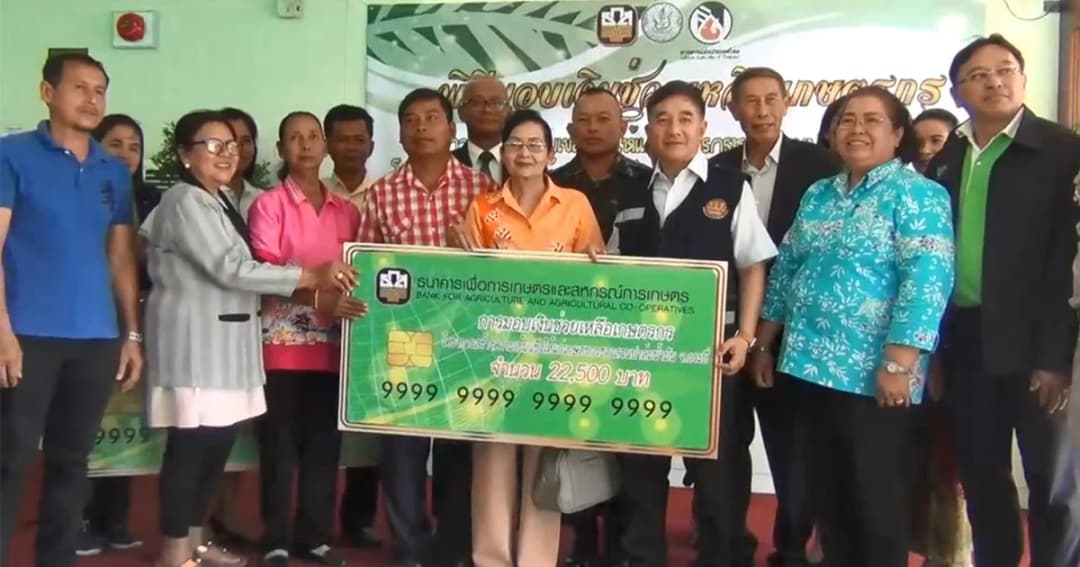 มอบเงิน ช่วยเหลือเกษตรกรชาวสวนปาล์ม ล็อตแรก เป็นของขวัญปีใหม่