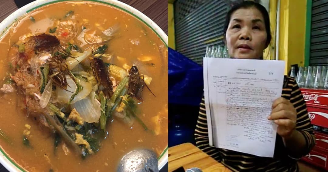สาวโพสต์เจอแมลงสาบในสุกี้ 4 ตัว-ป้าเจ้าของร้านโต้แจ้งความกลับ