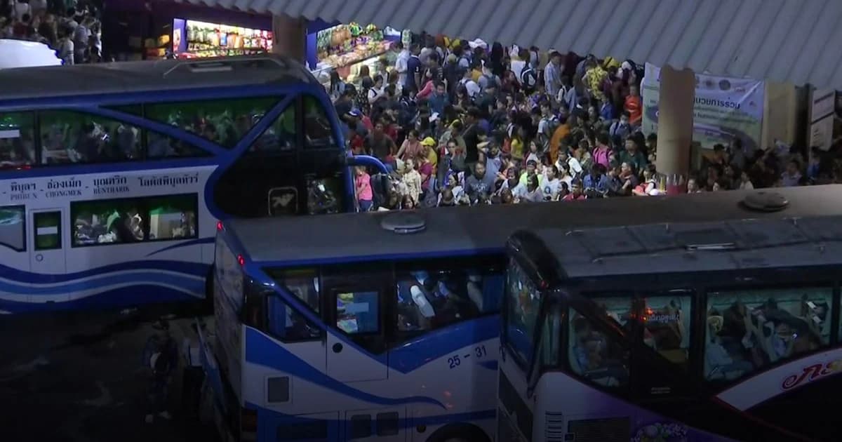 บขส.คาดประชาชนกลับกรุงเทพฯ วันนี้ 1.2 แสนคน