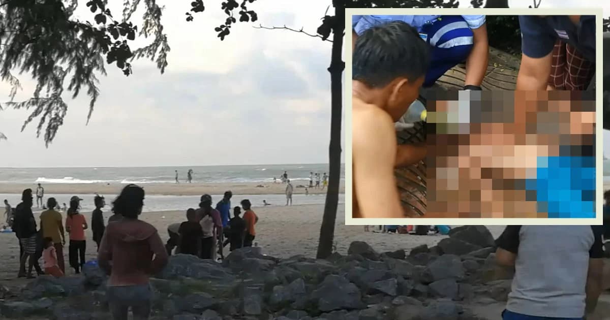 พ่อพยายามช่วยลูกสาววัย 7 ขวบ หลังจมน้ำแหลมสมิหลา ! สุดยื้อ เสียชีวิต