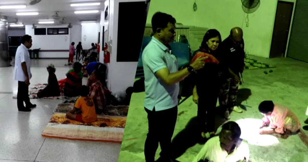 รพ.สิชล เปิดหอประชุมรับผู้อพยพเด็ก-คนแก่-ผู้ป่วยติดเตียง รวมกว่า 80 คน อยู่ที่ปลอดภัยแล้ว