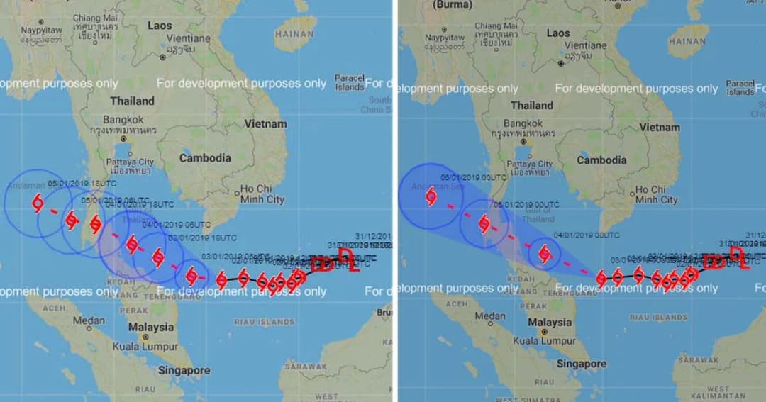 อุตุฯ ฉ.12 แจ้ง “พายุปาบึก” เปลี่ยนทิศจากสมุยขึ้นฝั่งนครศรีฯ 4 ม.ค.-เหตุลมหนาวแรง