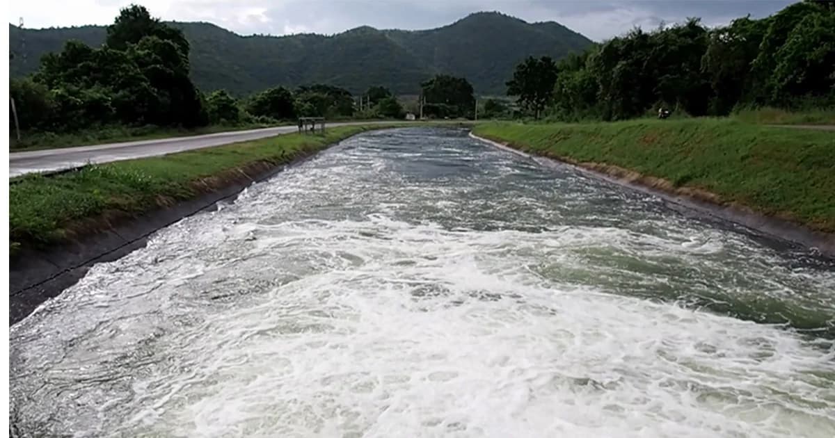 กรมชลประทาน พร่องน้ำ รองรับปริมาณน้ำเพิ่มสูง รับมือพายุปาบึก