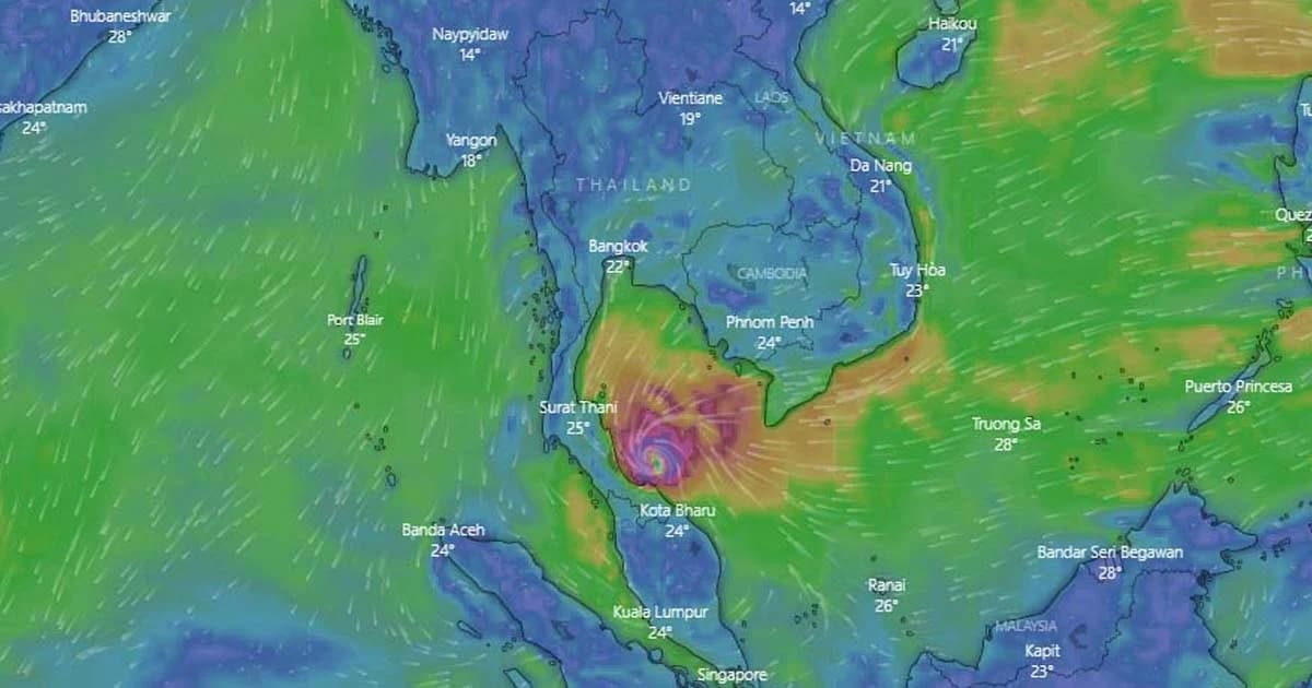 อุตุฯ ฉ.15 แจ้งเตือน “พายุปาบึก” เข้าใกล้นครศรีฯ ภาคใต้ฝนตกต่อเนื่อง